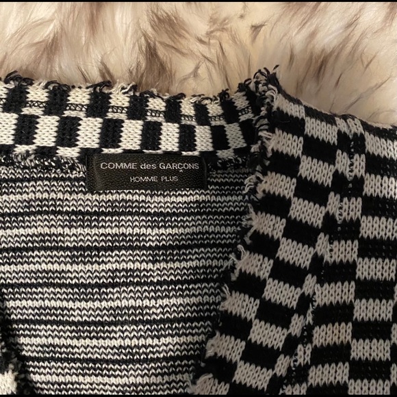 Comme Des Garcons 2002 Checkered Split Logo - Picture 2 of 5